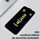 Folie de Protectie pentru Xiaomi Redmi Note 13, Vivimall, Sticla Securizata ESD, Margini Negre, Rezistenta la Zgirieturi, Antistatica, 0.35 mm, Transparenta - vivimall.ro