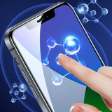 Folie ecran Vivimall pentru iPhone 13 / 13 Pro/ 14, Sticla ESD, Top Glass, Anti-static, Negru - vivimall.ro
