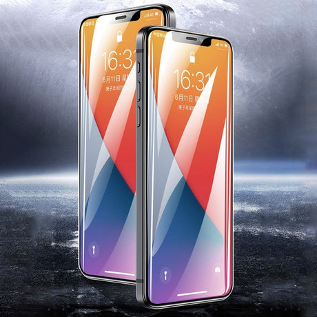 Folie ecran Flippy pentru iPhone 14 Plus/ iPhone 13 Pro Max, Sticla ESD, Top Glass, Anti-static, Negru - vivimall.ro