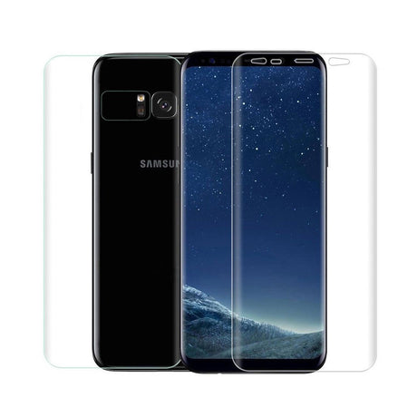 Folie Plastic Samsung Galaxy S8 Plus Fata-Spate Transparent - vivimall.ro