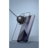 Folie protectie Flippy pentru Samsung S23 + (Plus), Sticla securizata, temperata, duritate 9H, Transparenta cu margini negre, Protectie Completa - vivimall.ro