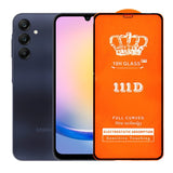 Folie Securizata pentru Samsung A25 5G, Vivimall, Sticla de Protectie Compatibila cu Samsung A25 5G, Full Cover 111D, 10H GLASS, Margini Negre, Transparenta - vivimall.ro