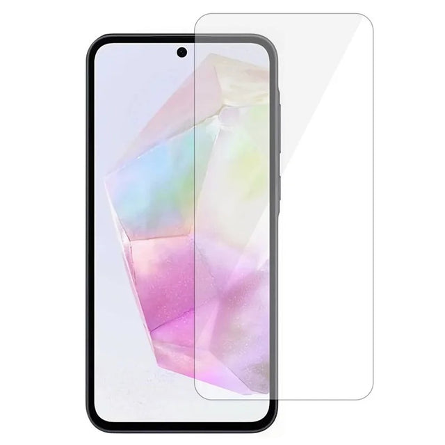 Folie Securizata pentru Samsung Galaxy A35, Vivimall, Sticla Securizata 3D, High Definition Ultra Clear 2.5 HD, Margini Arc, 0.3 mm, Anti Zgirieturi, Anti bule, Transparenta - vivimall.ro