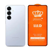 Folie Securizata pentru Samsung Galaxy S25, Vivimall, Sticla de Protectie Compatibila cu Samsung Galaxy S25, Full Cover 111D, 10H GLASS, Margini Negre, Transparenta - vivimall.ro