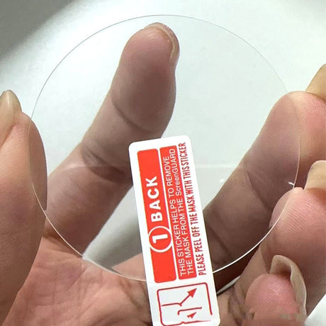 Detaliu margini 2.5D folie sticlă securizată Samsung Galaxy Watch5 40mm, finisaj neted transparent