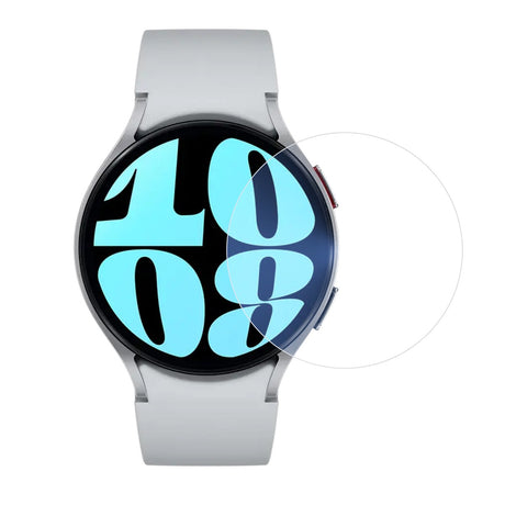 Folie sticlă securizată Samsung Galaxy Watch6 44mm, margini 2.5D transparente, vedere frontală
