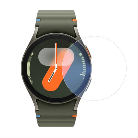 Folie din sticlă securizată 2.5D pentru Samsung Galaxy Watch7 Classic 47mm, vedere frontală, transparentă