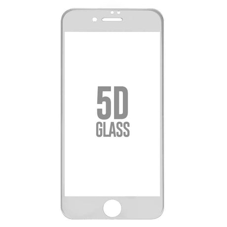 Folie Sticla Apple iPhone 8 4D/5D Alb - vivimall.ro