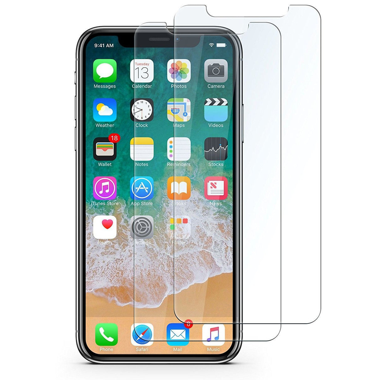 Folie Sticla Securizata Flippy, 9H, Transparenta HD, pentru Apple iPhone X/XS Transparent - vivimall.ro
