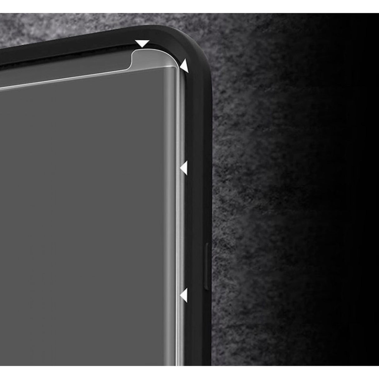 Folie Sticla Securizata Curbata Flippy pentru Samsung Galaxy S9, Transparenta HD, Lipici pe margini, Contur Negru - vivimall.ro