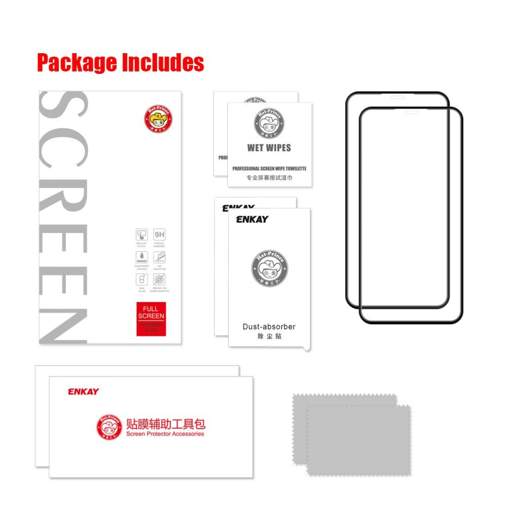 Folie Sticla Flippy® compatibila cu Apple iPhone X/XS 111D Negru - vivimall.ro