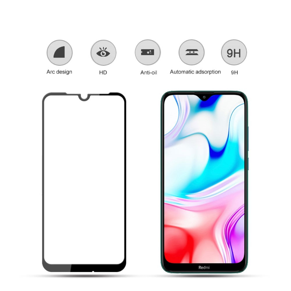 Folie Sticla Flippy® compatibila cu Xiaomi Redmi 8 111D Negru - vivimall.ro