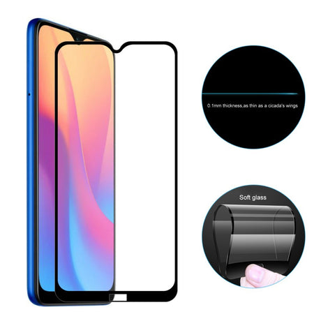 Folie Sticla Flippy® compatibila cu Xiaomi Redmi 8A 111D Negru - vivimall.ro