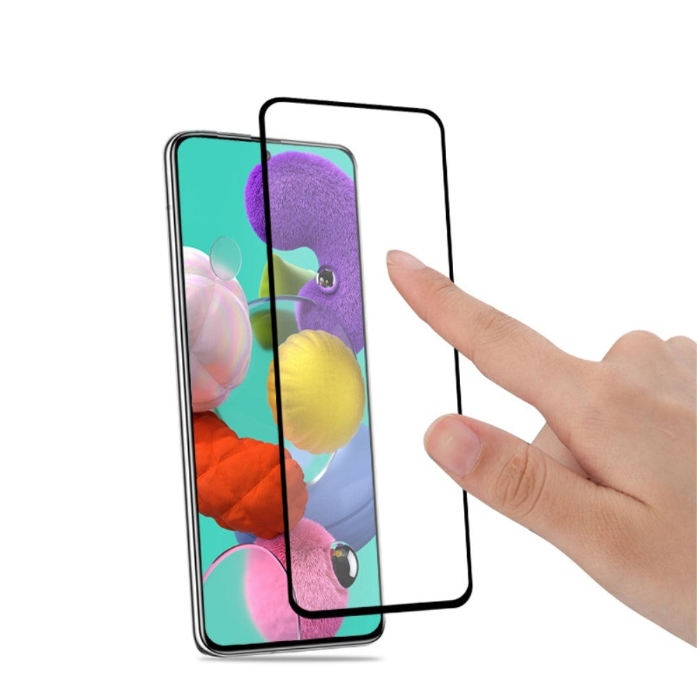 Folie Sticla Flippy® pentru Samsung A51 4G 111D Negru - vivimall.ro