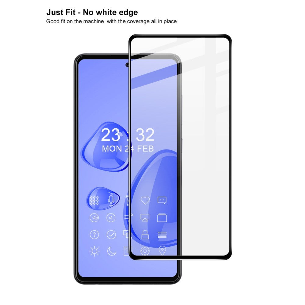 Folie Sticla Securizata Flippy, compatibila cu Samsung A72, Negru - vivimall.ro