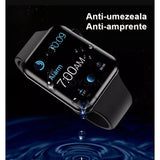 Folie Sticla pentru Apple Watch Series 2/3 38 mm adeziv pe margine Negru - vivimall.ro