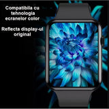 Folie Sticla pentru Apple Watch Series 2/3 38 mm adeziv pe margine Negru - vivimall.ro