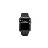 Folie Sticla pentru Apple Watch Series 2/3 38 mm adeziv pe margine Negru - vivimall.ro