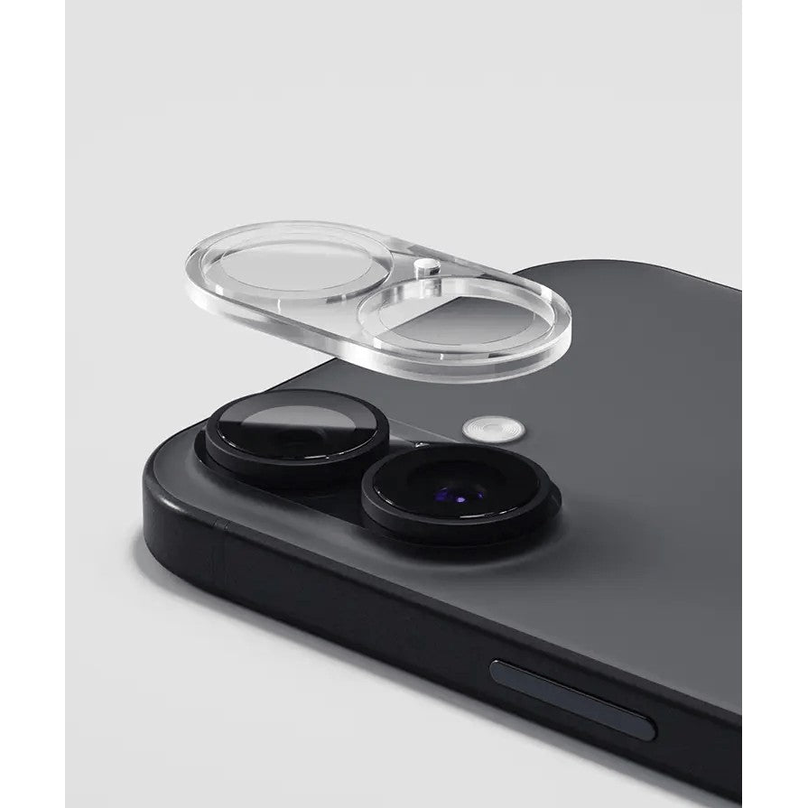 Folie Sticla pentru Camera, Vivimall, Pentru Apple iPhone 16 Plus, 3D, Transparent - vivimall.ro