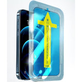 Folie sticla securizata cu sistem de montare usor si rapid Flippy pentru Apple iPhone 11 / XR, Transparent cu margini negre - vivimall.ro