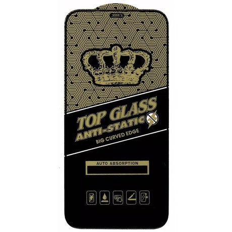 Folie Sticla securizata electrostatica Flippy pentru iPhone 7 Plus / 8 Plus, Sticla ESD, Top Glass, Anti-static, Negru - vivimall.ro