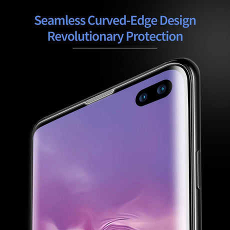 Folie sticlă ESD Samsung A51 aplicată pe ecran, acoperire completă display, vedere de ansamblu