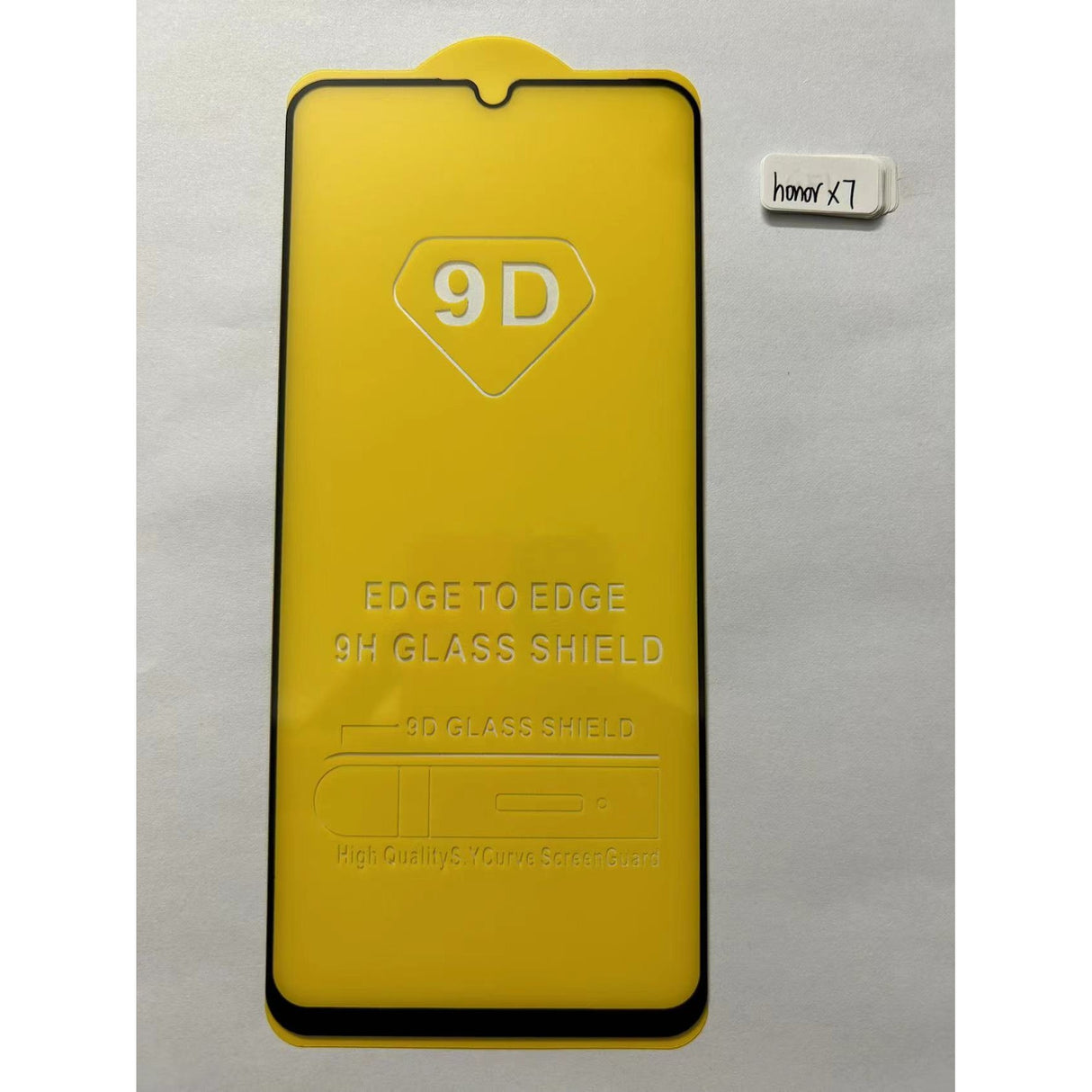 Folie Sticla Securizata Vivimall compatibil cu Honor X7, Full Glue Negru - vivimall.ro