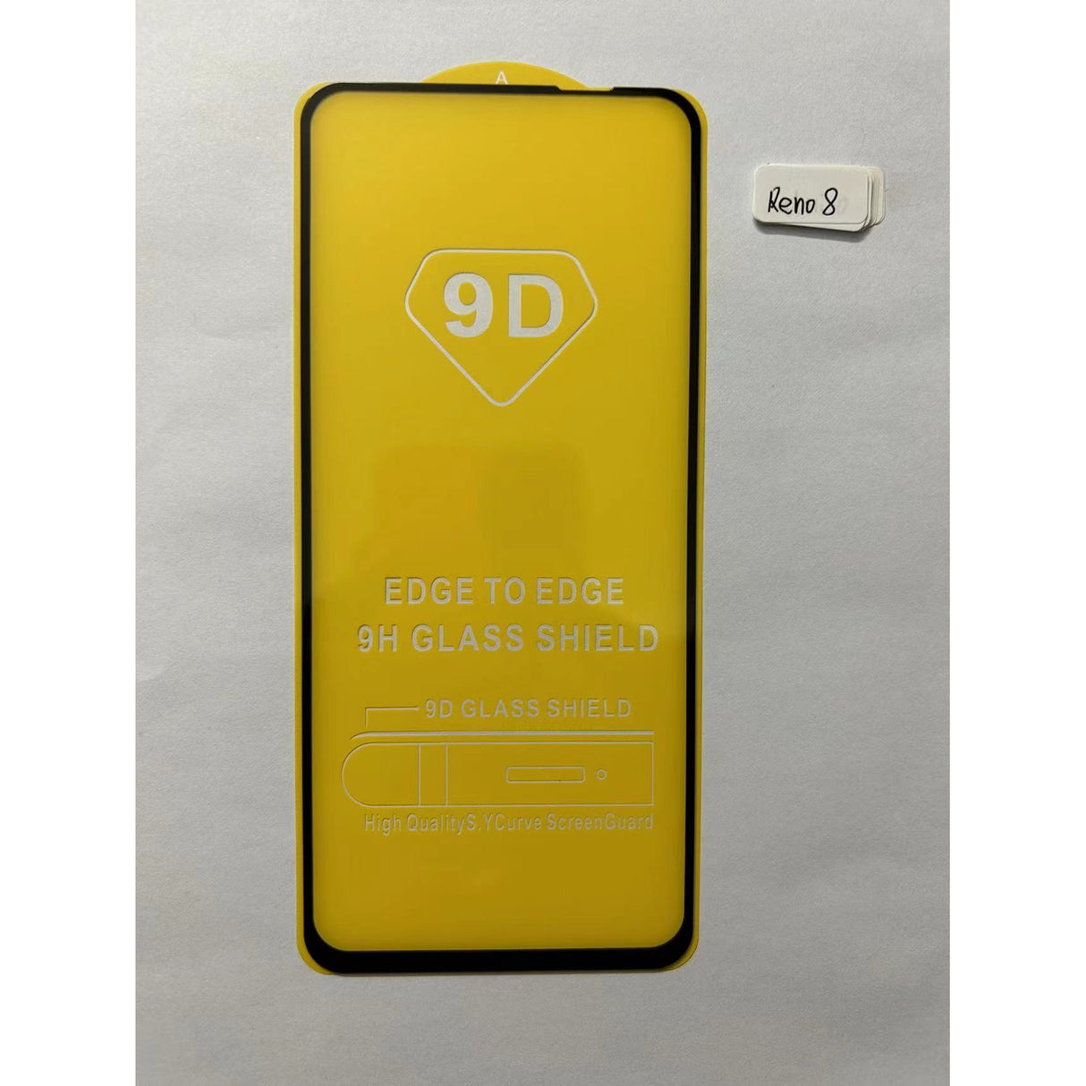 Folie Sticla Securizata Vivimall compatibil cu Oppo Reno 8 5G, Full Glue Negru - vivimall.ro