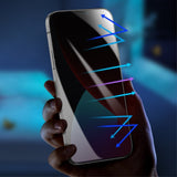 Folie Sticla securizata Flippy compatibila cu Apple iPhone 12/12 Pro Full Glue Privacy Negru - vivimall.ro