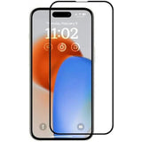 Folie Sticla Securizata, Vivimall, compatibila cu Apple iPhone 15 Pro Max, Sticla ESD, Super HD Glass, Anti-static, Margini Negre, Transparent - vivimall.ro