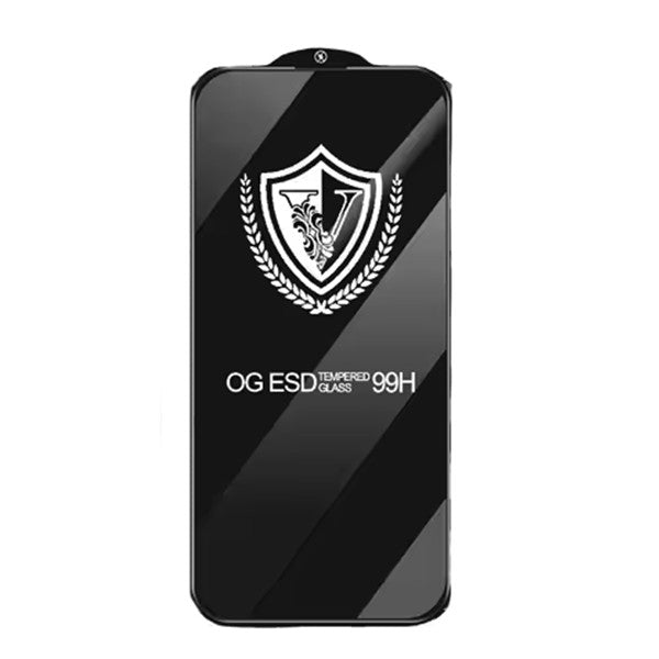 Folie Sticla Securizata, Vivimall, compatibila cu Apple iPhone 15 Pro Max, Sticla, Super HD Glass, Anti-static, Margini Negre, 99H OG, Transparent - vivimall.ro