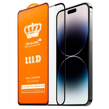 Folie Sticla Securizata pentru iPhone 16, Vivimall, Sticla de Protectie Compatibila cu Apple iPhone 16, Full Cover 111D, HD, Margini Negre, Transparenta - vivimall.ro