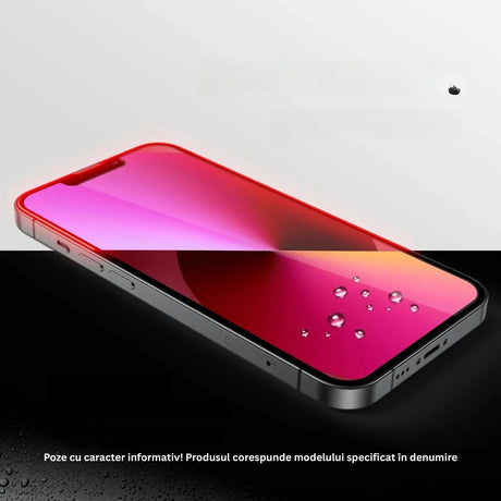 Folie Sticla Securizata, Vivimall, compatibila cu Apple iPhone 16 Pro Max, Full Glue, Margini Negre, Transparent - vivimall.ro