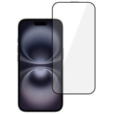 Folie Sticla Securizata, Flippy, compatibila cu Apple iPhone 16 Pro Max, Sticla ESD, Super HD Glass, Anti-static, Margini Negre, Transparent - vivimall.ro