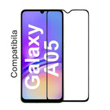 Conținut pachet folie sticlă 111D Samsung A05 – folie, șervețel umed și șervețel uscat