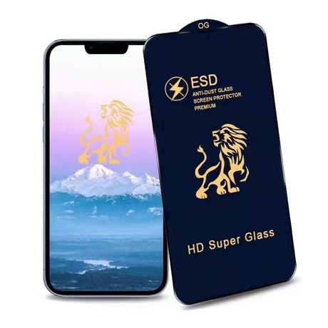 Folie Sticla Securizata, Vivimall, compatibila cu Samsung Galaxy A55, Sticla ESD, Super HD Glass, Anti-static, Margini Negre, Transparent - vivimall.ro