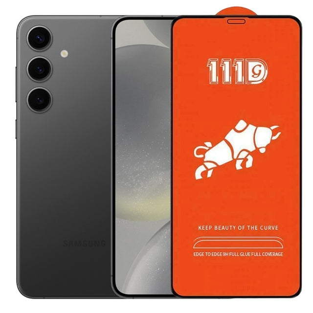 Folie Sticla Securizata pentru Samsung Galaxy S24 Plus 5G, Vivimall, Sticla de Protectie Compatibila cu Samsung Galaxy S24 Plus 5G, Full Cover 111D, HD, Margini Negre, Transparenta - vivimall.ro