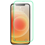 Folie de Sticla Securizata pentru Apple iPhone 15 Pro Max, Vivimall, Luminous, Margine Fosforescenta Neon din Silicon, Mat, Anti-Amprenta, Protectie Completa, 9H, Verde - vivimall.ro