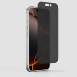 Folie Sticla Securizata, Vivimall, Pentru Apple iPhone 16 Pro Max, Privacy Classic, 2.5D, Confidentialitate 30°, Negru Transparent - vivimall.ro