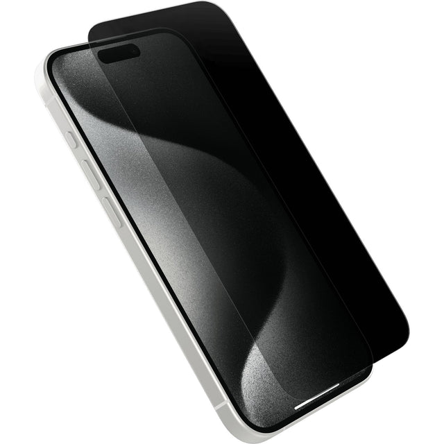 Folie Sticla Securizata, Vivimall, Pentru Apple iPhone 16 Pro, Privacy Classic, 2.5D, Confidentialitate 30°, Negru Transparent - vivimall.ro