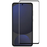 Folie Sticla Securizata, Vivimall, Pentru Samsung Galaxy S24 FE, Full Glue, Margini Negre, Transparent - vivimall.ro