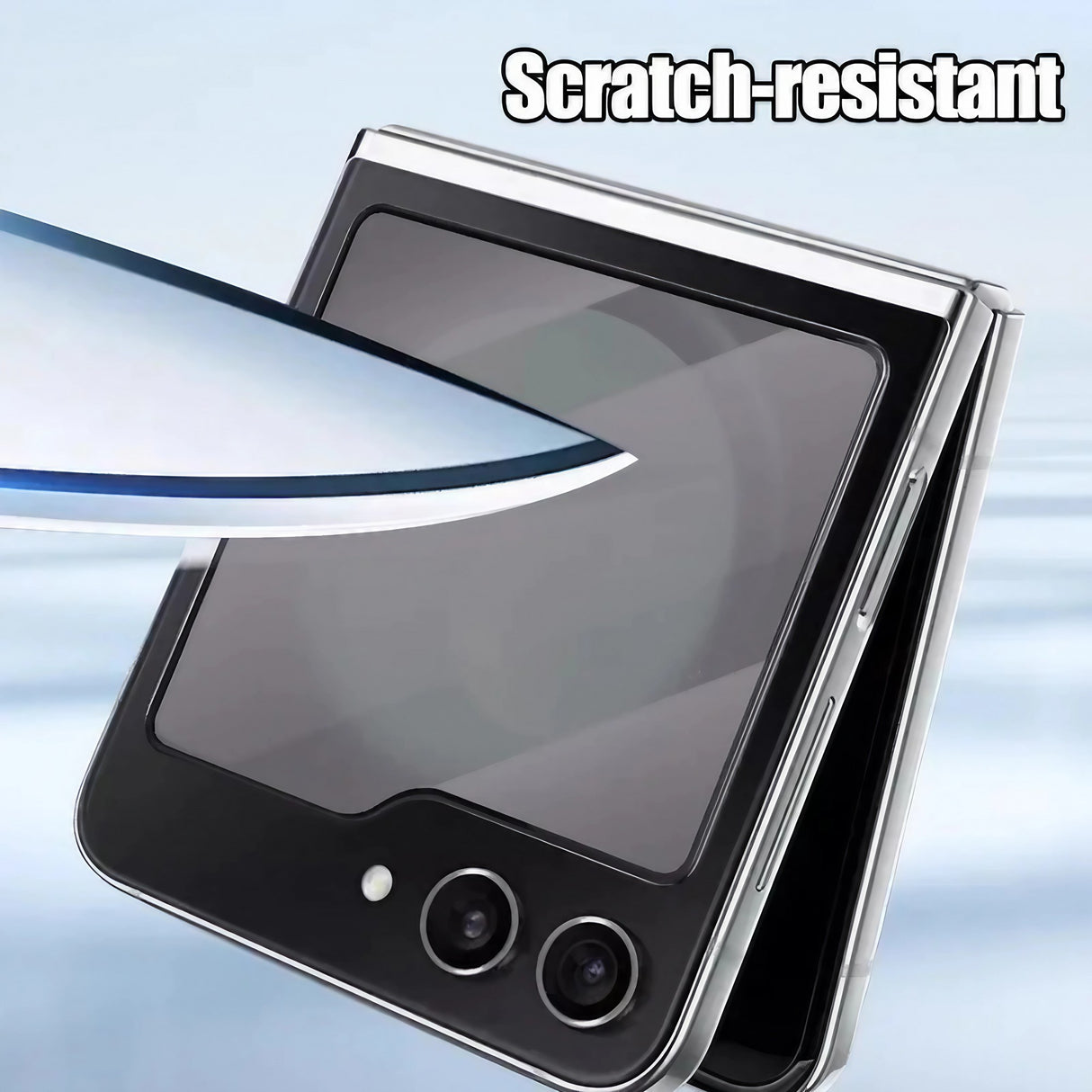 Folie Sticla Securizata, Vivimall, Pentru Samsung Galaxy Z Flip5, 2.5D, HD, Transparenta - vivimall.ro