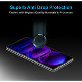 Folie Sticla Securizata, Vivimall, Pentru Xiaomi Redmi 12 5G, Full Glue, Margini Negre, Transparent - vivimall.ro