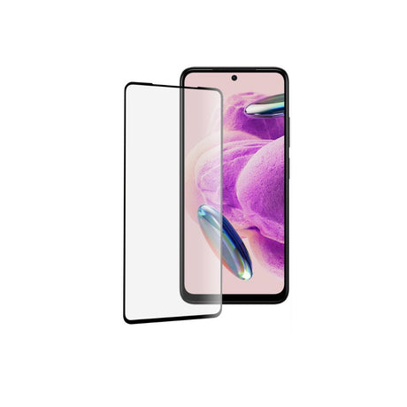 Folie sticlă securizată pentru Xiaomi Redmi Note 12 Pro, Full Glue, margini negre, vedere frontală