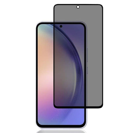 Folie sticlă securizată Privacy Classic 2.5D pentru Xiaomi Redmi Note 13 Pro Plus, vedere frontală, negru transparent