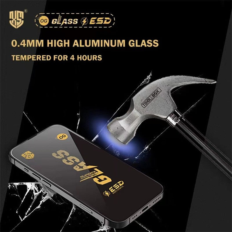 Folie Sticla Securizata pentru iPhone 16, Vivimall, Folie compatibila cu Apple iPhone 16, Sticla ESD, Super HD Glass, Anti-static, Margini Negre, Transparent - vivimall.ro