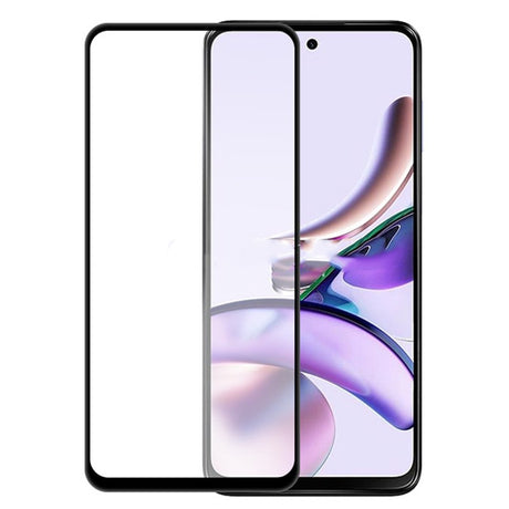 Folie Sticla Securizata pentru Motorola G13, Vivimall, Compatibila cu Motorola Moto g13, Full Glue, Margini Negre, Transparent - vivimall.ro