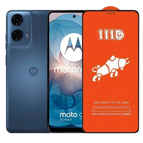 Folie Sticla Securizata pentru Motorola Moto G24, Vivimall, Sticla de Protectie Compatibila cu Motorola Moto G24, Full Cover 111D, HD, Margini Negre, Transparenta - vivimall.ro