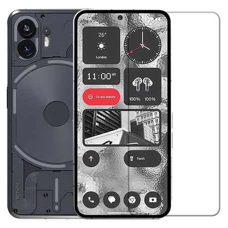 Folie sticlă securizată Nothing Phone 2, 2.5D HD transparentă, vedere frontală produs