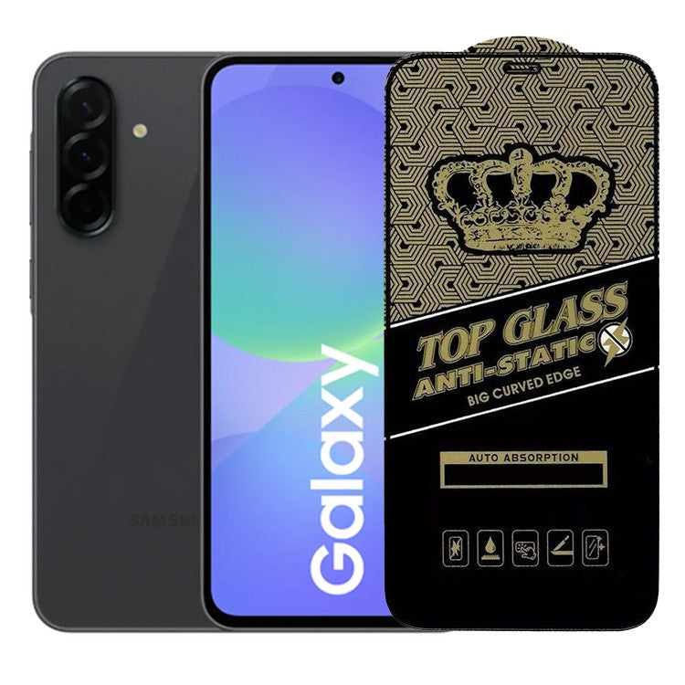 Folie Sticla Securizata pentru Samsung A36, Vivimall, Sticla ESD Antistatic, Sticla de Protectie pentru Samsung Galaxy A36, Margini negre, Transparent - vivimall.ro